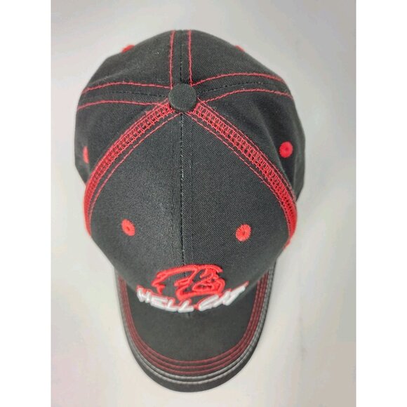Dodge SRT Supercharged Hellcat Black & Red Hat Cap Choko Adjustable - Picture 5 of 9